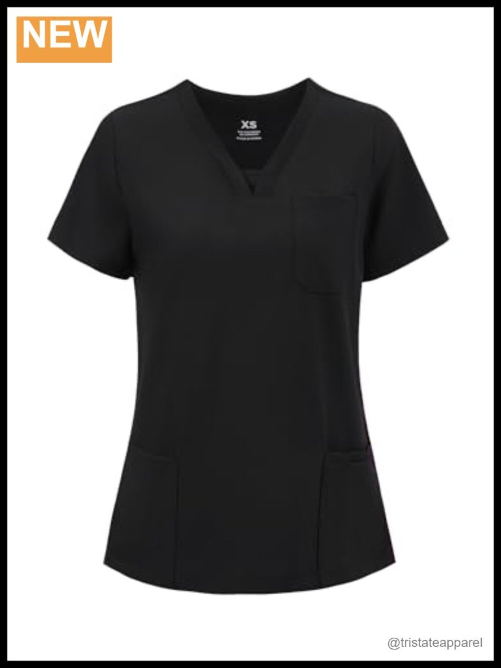 Women's V-Neck Scrub Top Water Resistant Stretch Medical Uniform